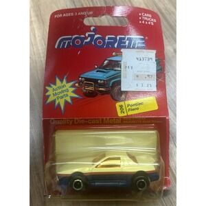 Vintage Majorette Pontiac Fiero / #206 / White / #3 Turbo Tampo / Made in France